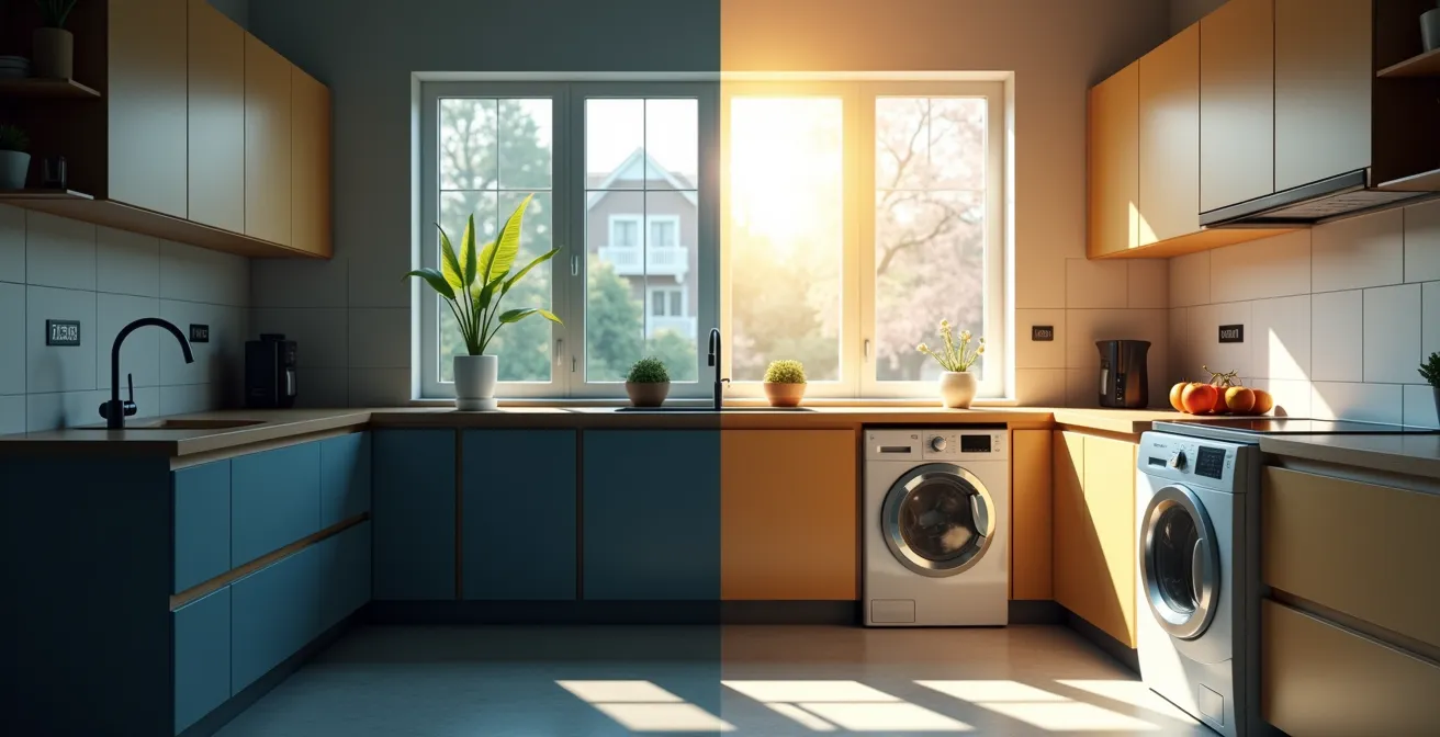 Graphique comparatif montrant l'alignement de la consommation électrique avec la production solaire