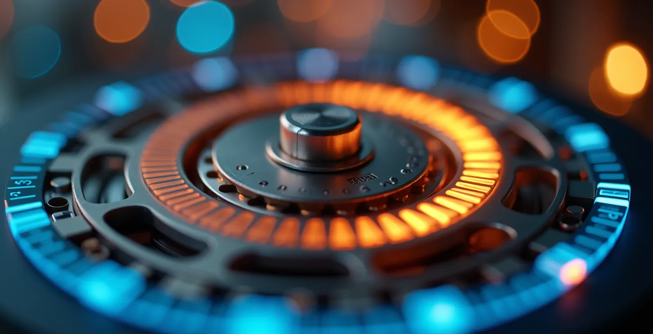 Graphique circulaire montrant la programmation optimale d'un chauffe-eau sur 24 heures avec zones de chauffe et repos