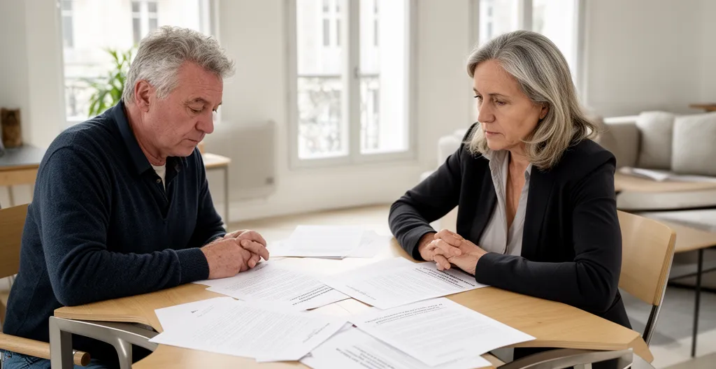Réunion informelle d'un conseil syndical de copropriété autour d'une table